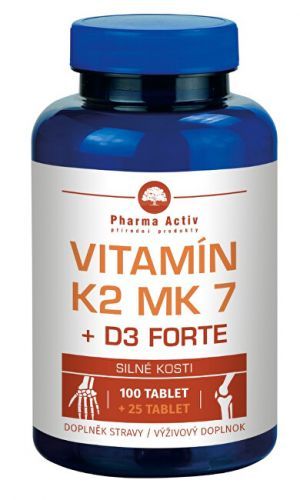 Pharma Activ VITAMIN K2 MK7 + D3 FORTE 1000 I.U. 125 tablet