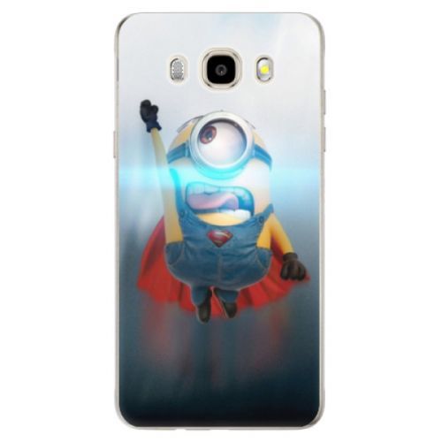 Odolné silikónové puzdro iSaprio - Mimons Superman 02 - Samsung Galaxy J5 2016