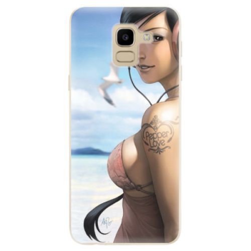 Odolné silikónové puzdro iSaprio - Girl 02 - Samsung Galaxy J6