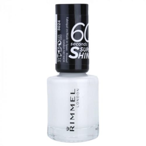 Rimmel 60 Seconds Super Shine lak na nechty odtieň 703 White Hot Love 8 ml