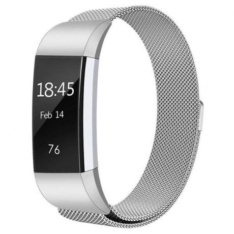 Fitbit Charge 2 Milanese (Large) remienok, Silver