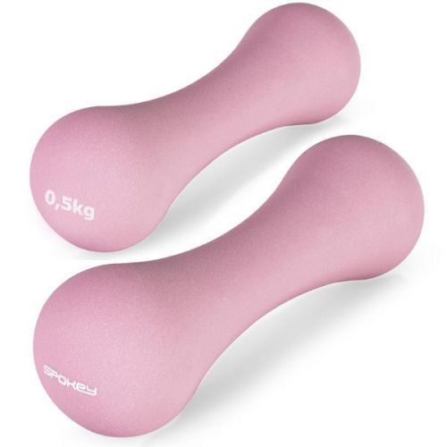 Spokey Bone Sada neoprenových činek 2x 0,5 kg Varianta: růžová