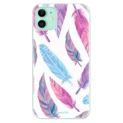 Odolné silikónové puzdro iSaprio - Feather Pattern 10 - iPhone 11