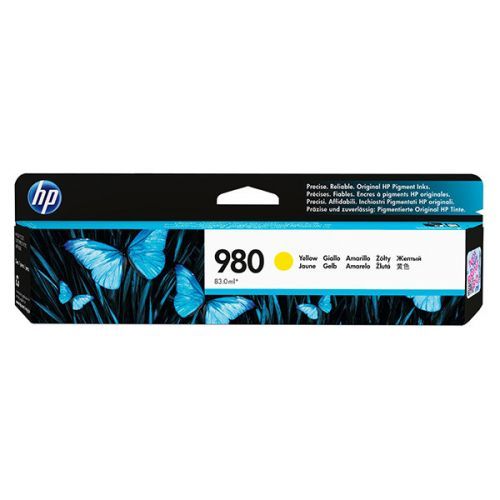 HP originál ink D8J09A, HP 980, yellow, HP HP OfficeJet Enterprise X585, X555