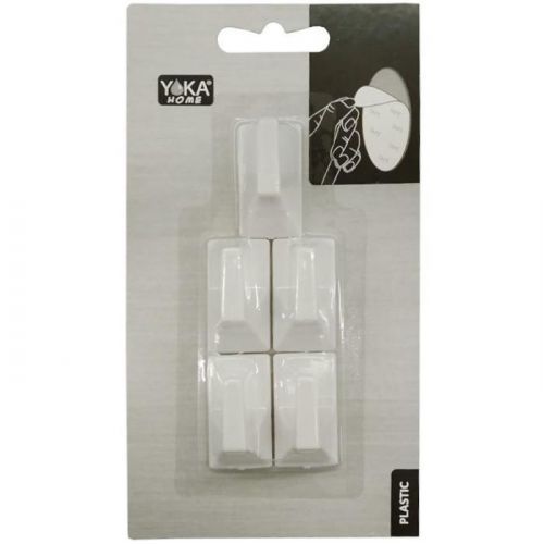 Plastový vešiak 5 ks biely