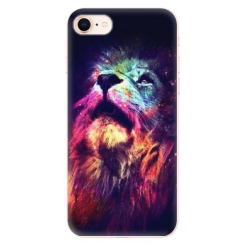 Odolné silikónové puzdro iSaprio - Lion in Colors - iPhone 8