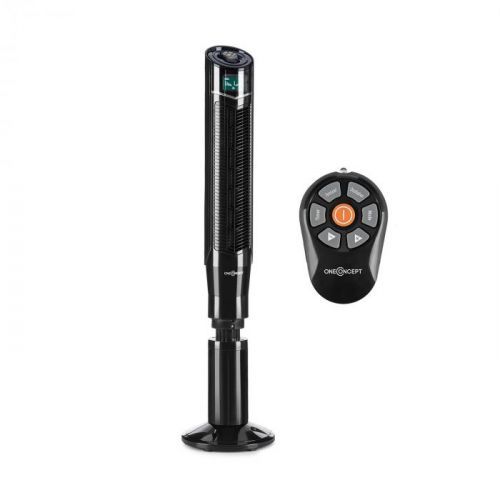 OneConcept Northpeak, stĺpový ventilátor, výškovo nastaviteľný, 50 W, časovač, diaľkový ovládač, čierny