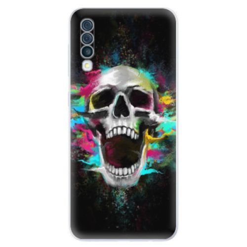 Odolné silikónové puzdro iSaprio - Skull in Colors - Samsung Galaxy A50