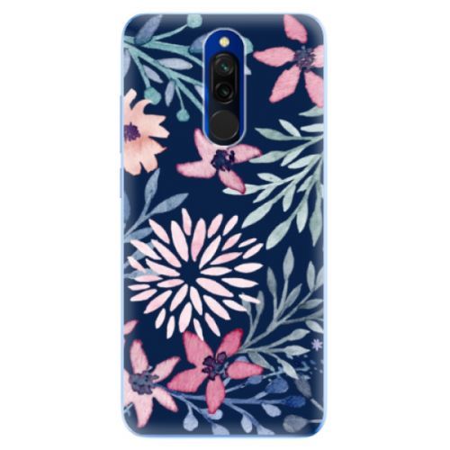 Odolné silikónové puzdro iSaprio - Leaves on Blue - Xiaomi Redmi 8