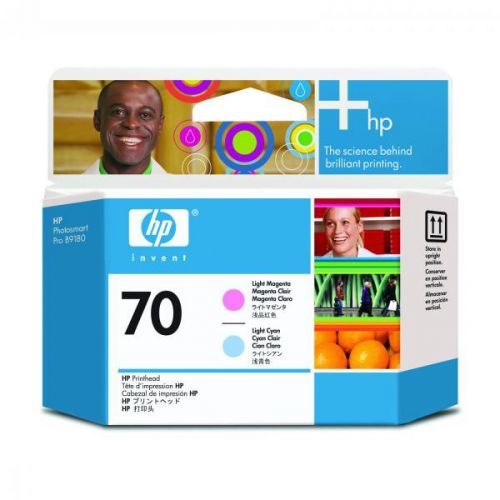 HP originál tlačová hlava C9405A, HP 70, light cyan/light magenta, HP Photosmart Pro B9180, Designjet Z2100, Z3100
