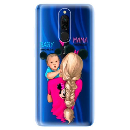 Odolné silikónové puzdro iSaprio - Mama Mouse Blonde and Boy - Xiaomi Redmi 8
