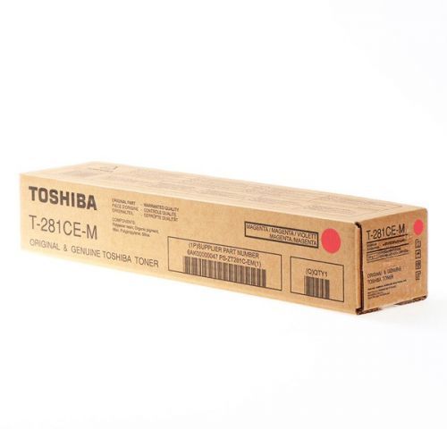 Toshiba originál toner T281CEM, magenta, 10000str., 6AK00000047, Toshiba e-Studio 281c, 351e, 451e