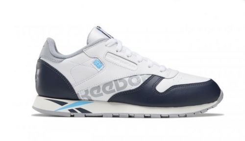 Reebok Classic Leather White Navy Cyan Chal šedé DV9597