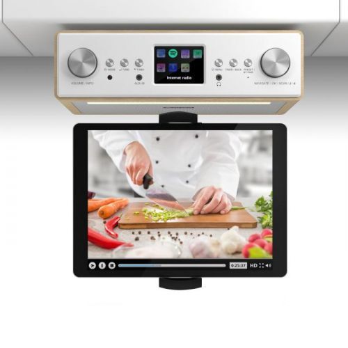 Auna Connect Soundchef, kuchynské rádio s držiakom na tablet, set, DAB+, FM, 2x3