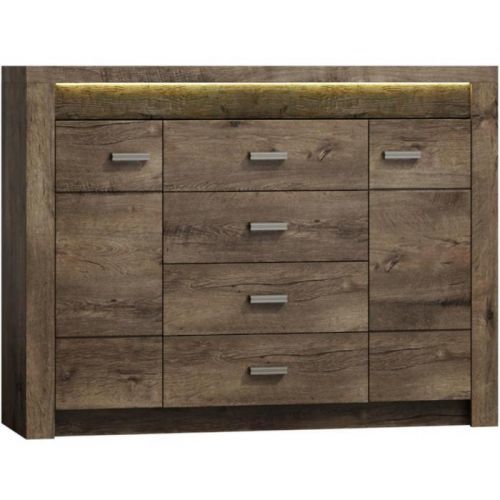 Komoda Indianapolis I7 2D4S tmavý popol