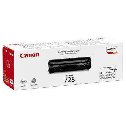 Canon originál toner CRG728, black, 2100str., 3500B002, Canon MF-4410, 4430, 4450, 4550, 4570, 4580, 4890