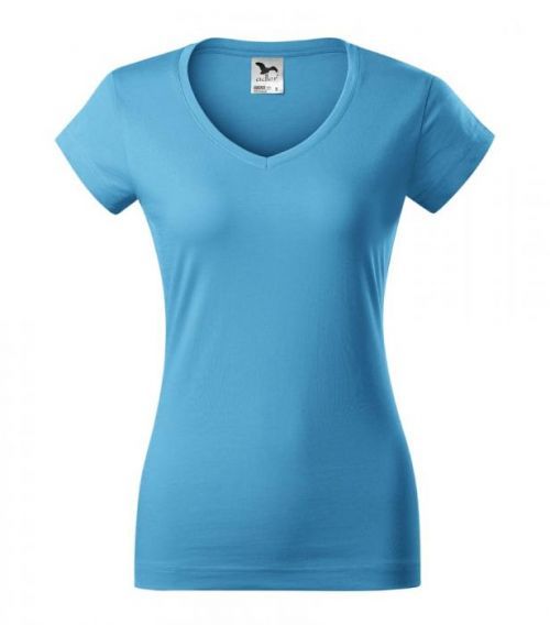 Adler Dámske tričko Fit V-neck - Tyrkysová | L