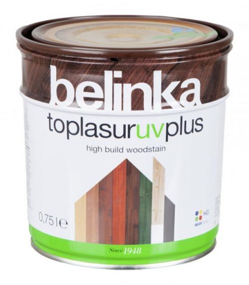 HG Helios Group Lazúra Belinka Toplasur - hrubovrstvová lazúra na drevo - 22 - eben - 0,75 L