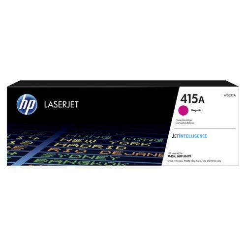HP originál toner W2033A, magenta, 2100str., HP 415A, HP Color LaserJet Pro M454, MFP M479