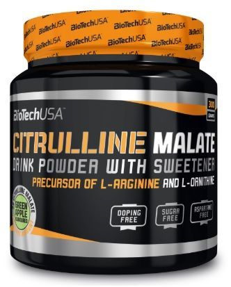 BiotechUSA Citrulline (Malate) 300 g zelené jablko