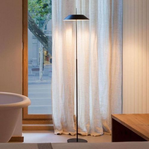 Vibia Mayfair – stojaca LED lampa, grafitovo-sivá
