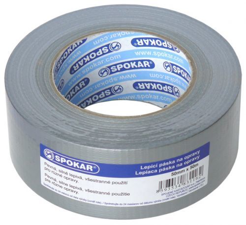 SPOKAR Spevnená páska lepiaca na opravy 50mm x 50m Spokar - 50mm x 50  m