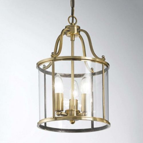 Okrúhly tvar lucerny – závesná lampa Rieka 25 cm