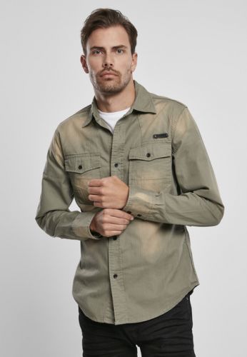 Urban Classics Hardee Denim Shirt olive grey - S