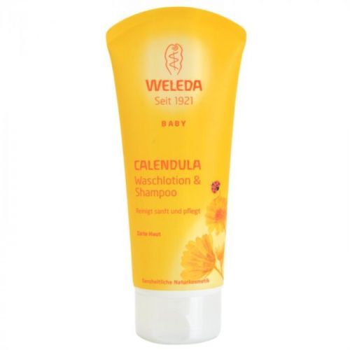 Weleda Baby and Child šampón a sprchový gél pre deti nechtík 200 ml