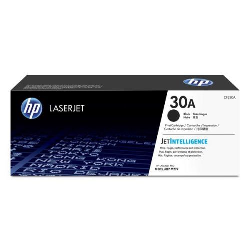 HP originál toner CF230A, black, 1600str., HP 30A, HP LaserJet Pro MFP M227sdn,227fdw,M203dw,dn Printer