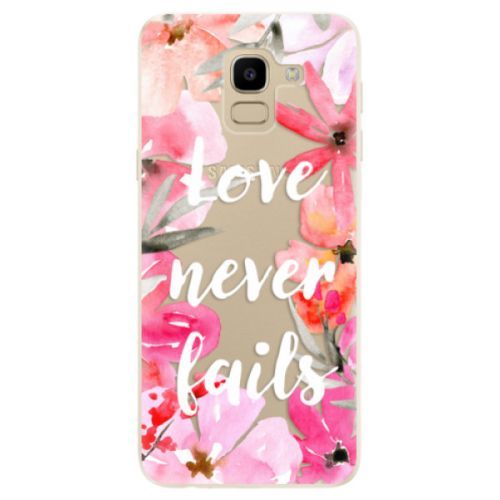 Odolné silikónové puzdro iSaprio - Love Never Fails - Samsung Galaxy J6