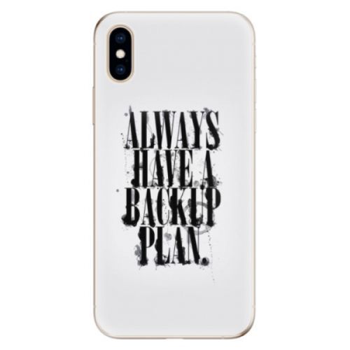 Odolné silikónové puzdro iSaprio - Backup Plan - iPhone XS
