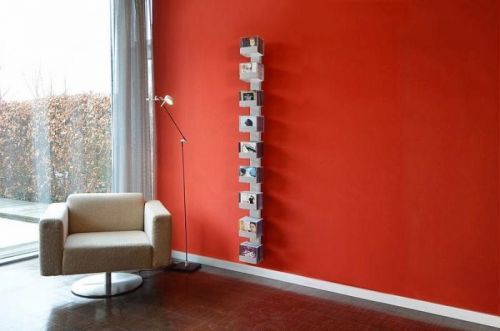 Radius design cologne Zakladač na CD 9 poličiek RADIUS DESIGN (CD-BAUM silber WAND 2 GROSS 727C) strieborný
