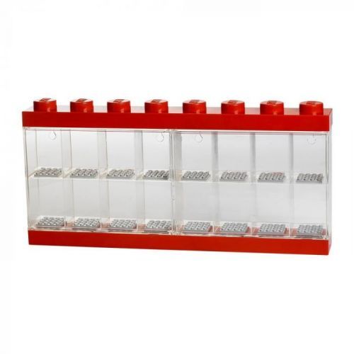Červená zberateľská skrinka na 16 minifigúrok LEGO®