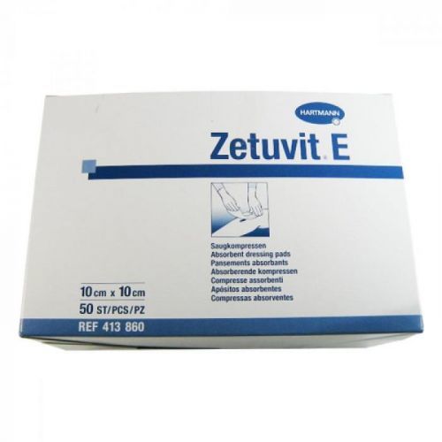 Kompres Zetuvit E nesterilné 10 x 10 cm / 50 ks