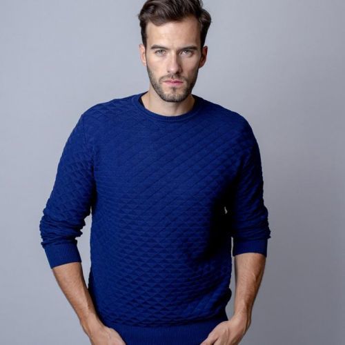 Pánsky sveter s jemným vzorom 9945