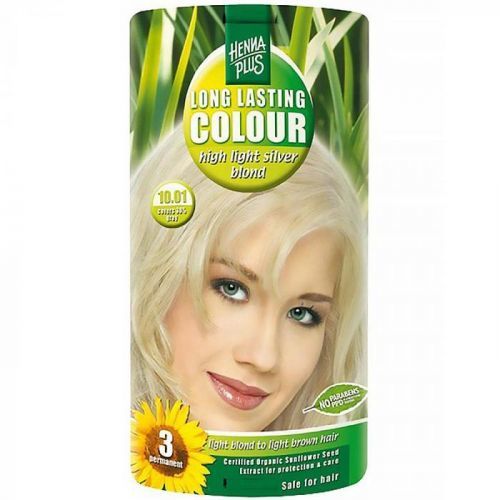 HENNA PLUS Prírodná farba na vlasy STRIEBORNÁ BLOND 10.01 100 ml