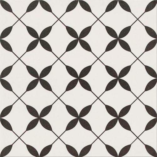 Gresová dlažba Patchwork Clover Black Pattern 29,8/29,8