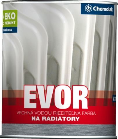 Chemolak V 2077 - Evor farba na radiátory - 1000 - biely - 0,75 L