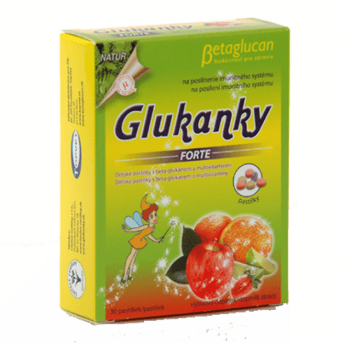 TOPVET Glukanky forte - detské pastilky 30 ks