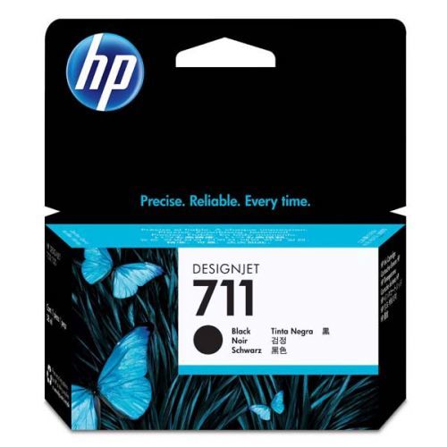 HP originál ink CZ129A, HP 711, black, 38ml, HP DesignJet T120, T520