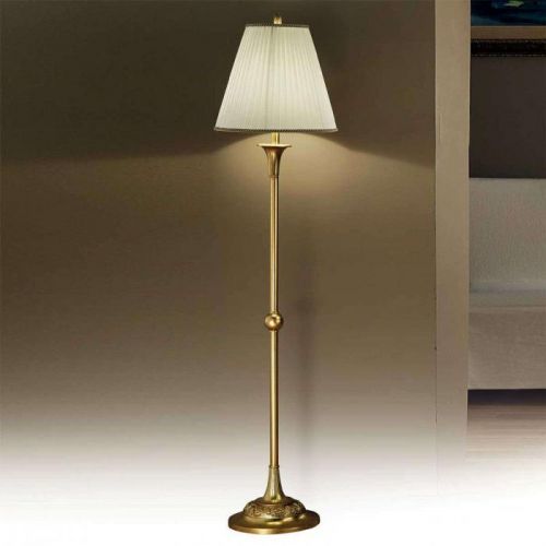 Stojaca lampa Donata s plisovaným tienidlom