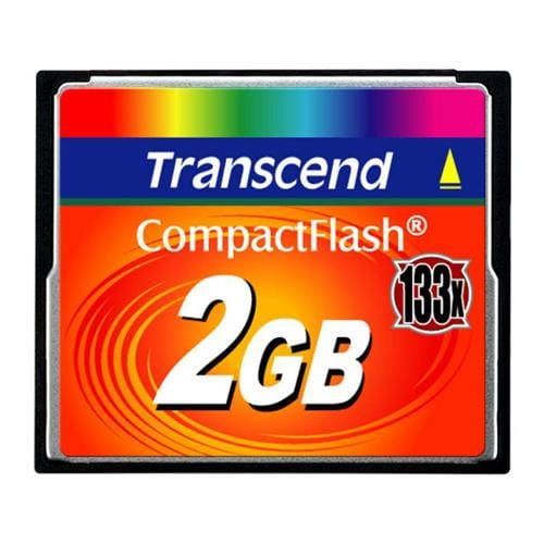 Transcend 2GB CF Card (133X) compact flash memory card TS2GCF133
