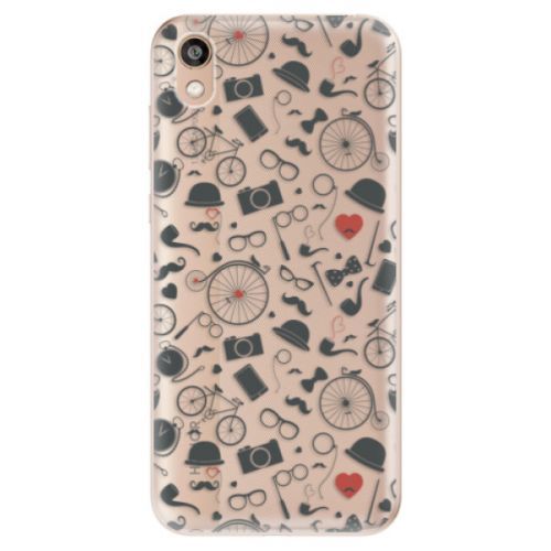 Odolné silikónové puzdro iSaprio - Vintage Pattern 01 - black - Huawei Honor 8S