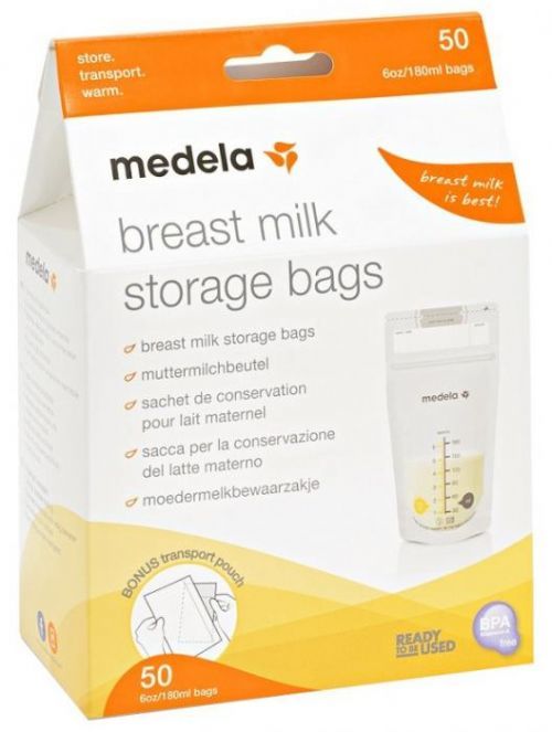 Medela Vrecká na skladovanie materského mlieka 180 ml 50 ks