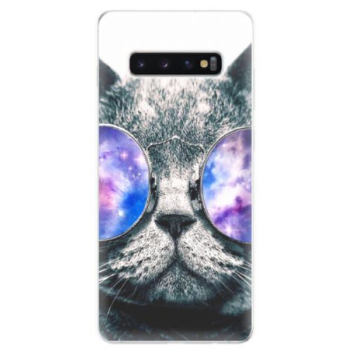Odolné silikonové pouzdro iSaprio - Galaxy Cat - Samsung Galaxy S10+