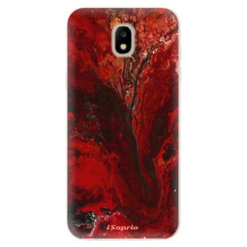 Odolné silikónové puzdro iSaprio - RedMarble 17 - Samsung Galaxy J5 2017