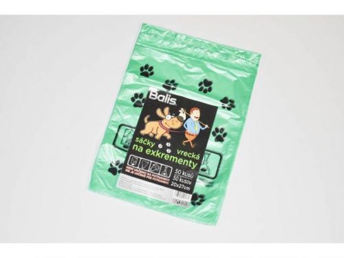 Vrecká na exkr. 20x27cm/50ks