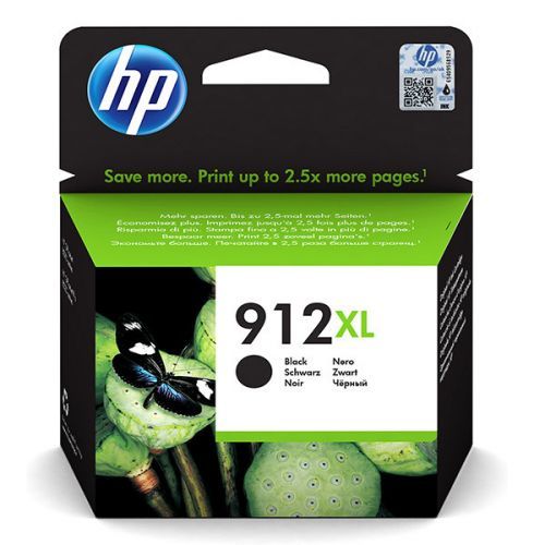 HP originál ink 3YL84AE, HP 912XL, black, 825str., high capacity, HP Officejet 8012, 8013, 8014, 8015 Officejet Pro 802