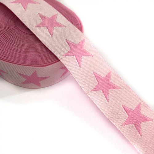 Stuha Stars light pink/pink
